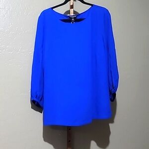 Eileen Fisher Silk Georgette Bateau Blouse (Plus Size) NWT $298